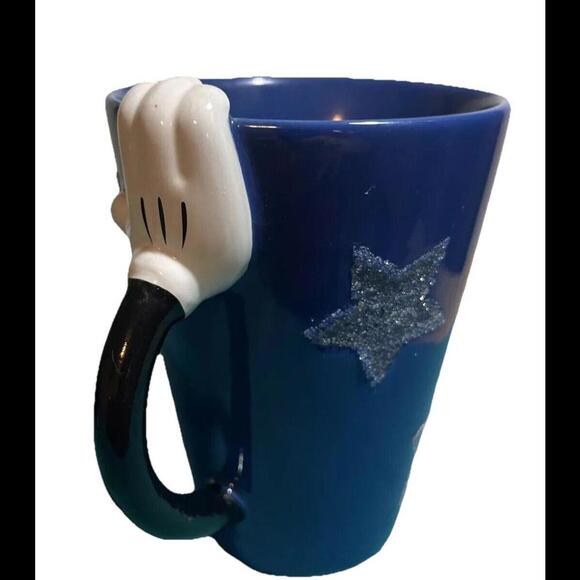 Disney Parks‎ Mickey Mouse Sorcerer Mug  2013 Arm Blue Star Glitter Disney Parks - Picture 8 of 9